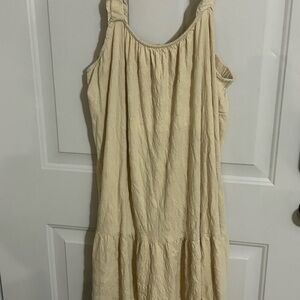 Wonderly Cream Sleeveless Dress